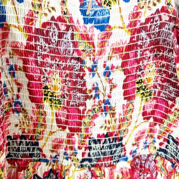 MISA Los Angeles Ruchika Floral Puff Sleeve Romper Size M NWT - Picture 12 of 15